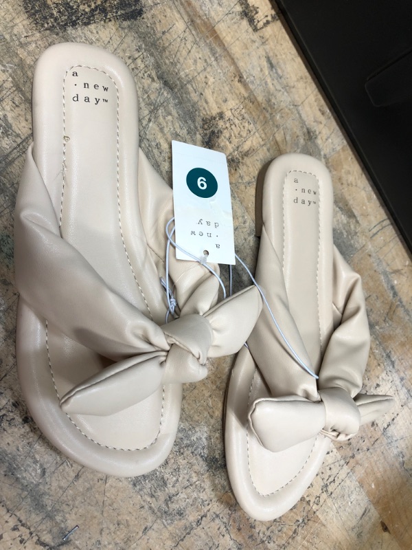 Photo 2 of (Size: 9) Womens Adley Bow Flip Flop Sandals - a New Day™