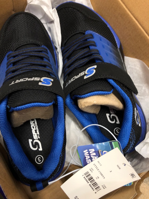 Photo 1 of (Size: 3) Boys' S Sport By Skechers Chrys Performance Sneakers - Blue/Black