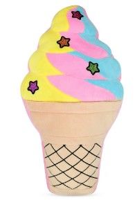 Photo 1 of 2 Scoops Sparkly Cone Fleece and Glitter Plush