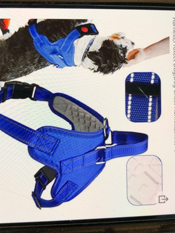 Photo 1 of  Pack of 3 Pet Harness, Adjustable soft reflective padded dog harness