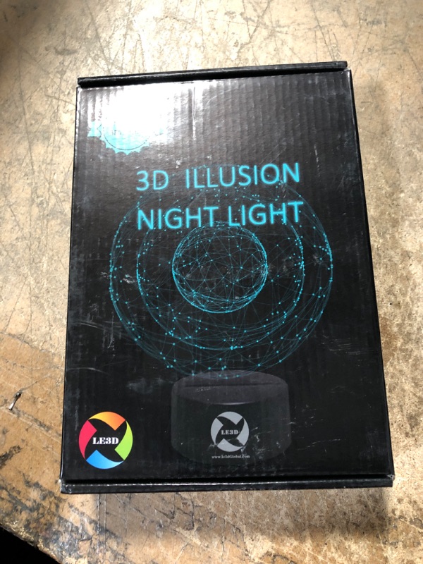 Photo 2 of 3D Optical Illusion Night Light - 7 LED Color Changing Lamp - Cool Soft Light Safe for Kids - Solution for Nightmares - Dune Buggy Off Road Tractor