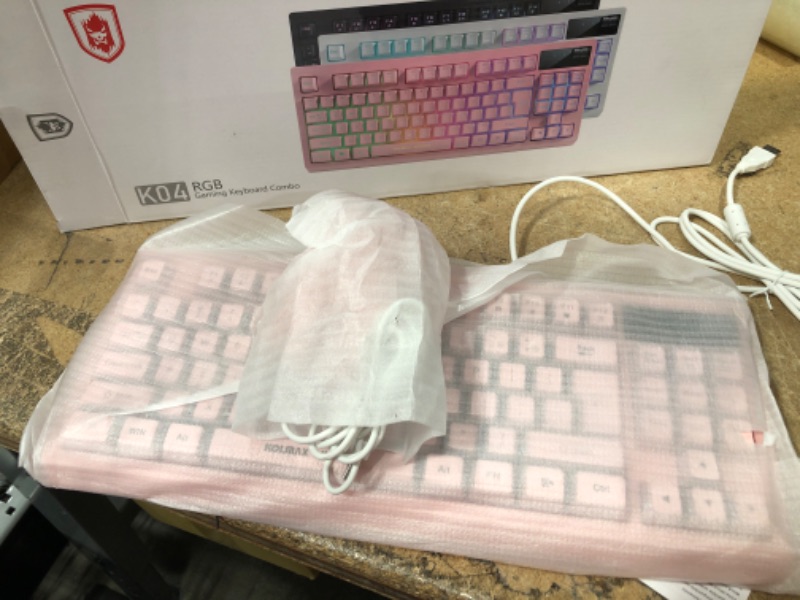 Photo 2 of RGB Gaming Keyboard and Mouse Combo Pink