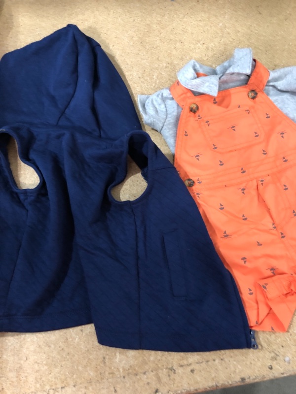 Photo 1 of Baby Boys' Sailboat Top & Bottom Set - Just One You® Made by Carter's SIZE 6M and Baby Boys' Safari Quilted Vest Top SIZE 12M