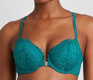 Photo 1 of Auden Women's Racerback Push-Up Bra Teal 38B