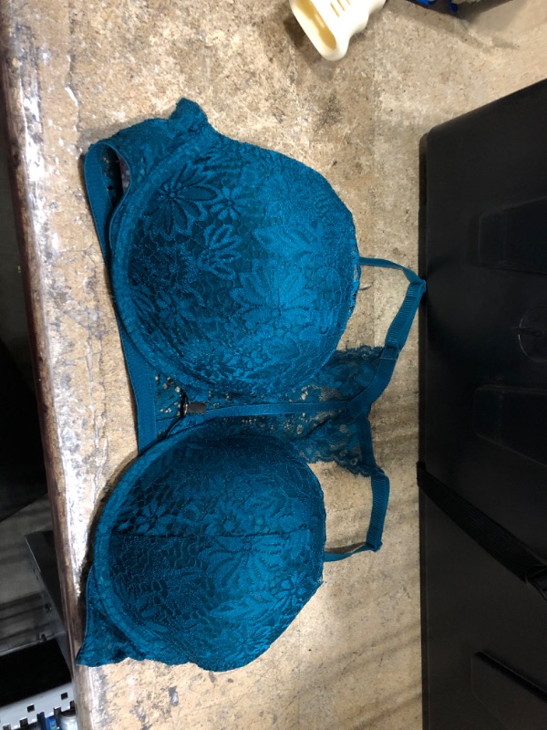 Photo 2 of Auden Women's Racerback Push-Up Bra Teal 38B