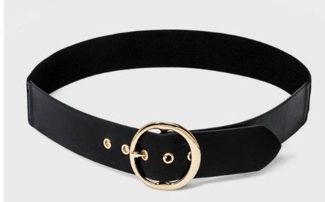 Photo 1 of Ava & Viv Women's Plus Size Round Buckle Belt Black 2X 