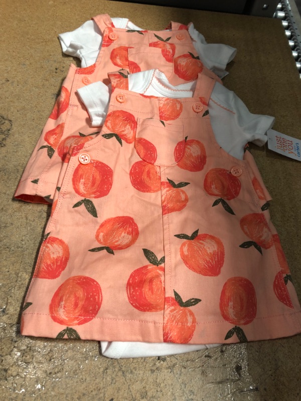 Photo 2 of Bundle of 2 
Baby Girls' Peach Top & Skirtall Set Size 6M