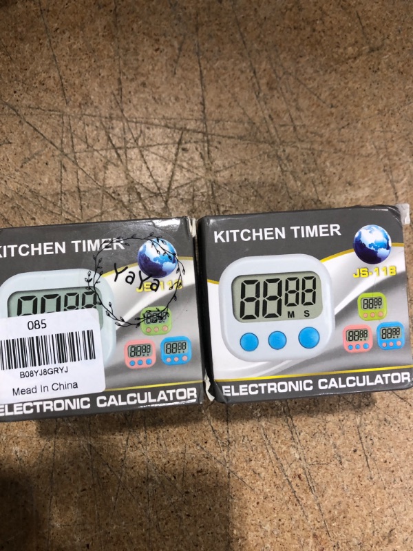 Photo 2 of 2 Yaya Kitchen Loud Ring Digital Timers for Cooking Magnetic (2P Blue)
