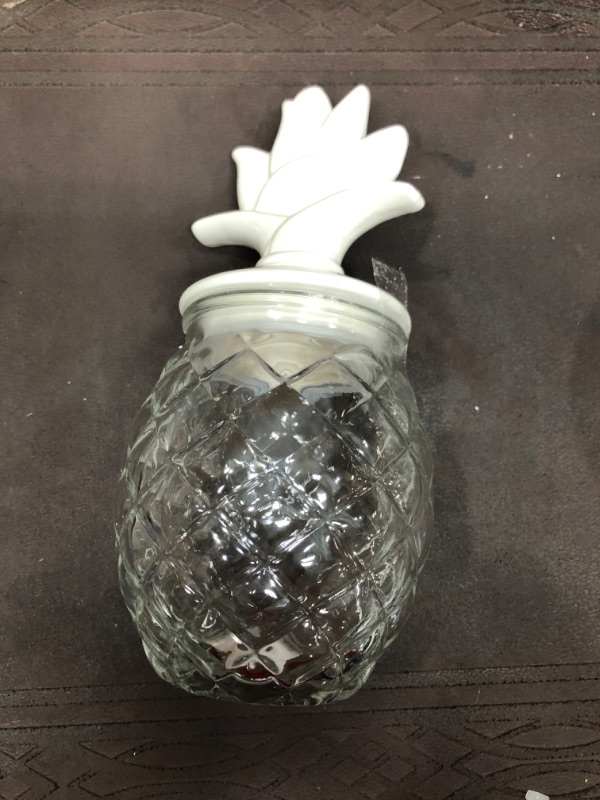 Photo 2 of 3 Count Glass Pineapple Jar, 3 items