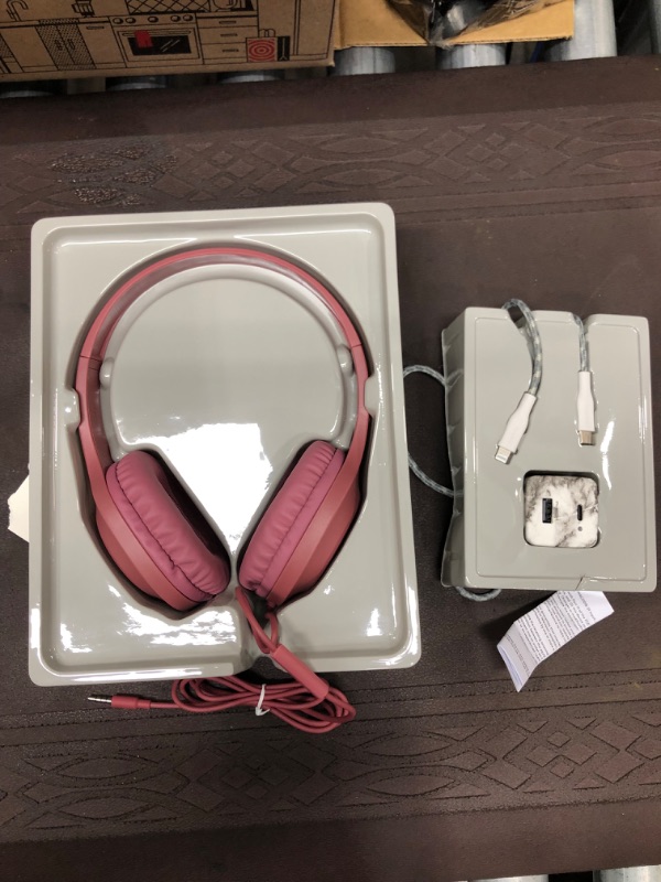 Photo 1 of Pink HeadPhones and HeyDey Lightning to USB C Power Delivery.