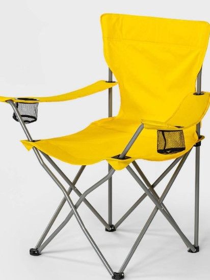 Photo 1 of  Adult Outdoor Portable Chair Yellow - Sun Squad™

