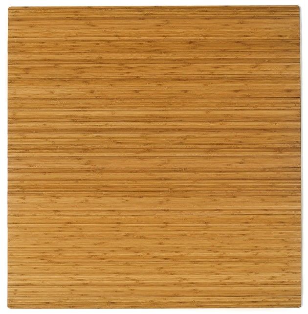 Photo 1 of Anji Mountain Standard Bamboo Roll-Up Chairmat, 48 x 52-Inch, 5mm Thick, Natural
