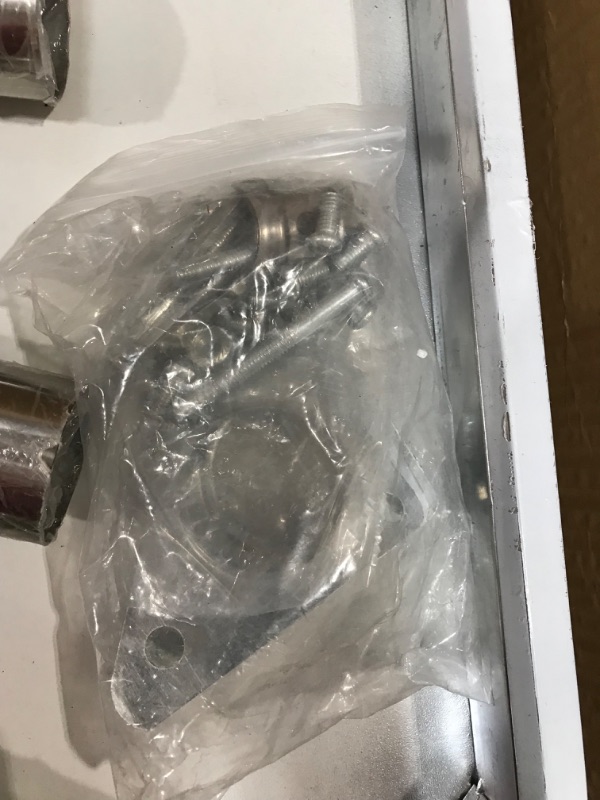 Photo 1 of VEVOR Stainless Steel Prep Table, 30 x 24 x 35 Inch, 440lbs Load Capacity Heavy Duty Metal Worktable with Backsplash Adjustable Undershelf & 4 Casters, Commercial Workstation for Kitchen Restaurant