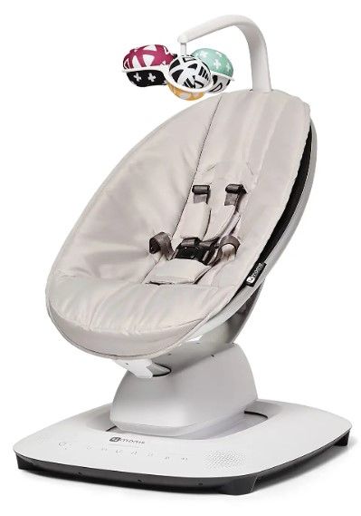 Photo 1 of 4moms mamaRoo Multi-Motion Baby Swing, Bluetooth Baby Swing with 5 Unique Motions, Grey
