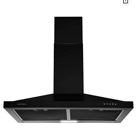 Photo 1 of **MINOR DAMAGE TESTED** SNDOAS Black Range Hood 30 inches,Vent Hoods in Black Painted Stainless Steel,Wall Mount Range Hood,Kitchen Hood Vent with Ducted/Ductless Convertible,Hood Vents for Kitchen
