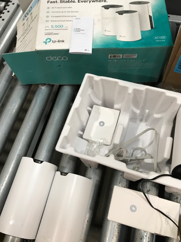 Photo 6 of **TESTED** TP-Link Deco Mesh WiFi System (Deco S4) - up to 5,500 Sq. Ft. Coverage, Replaces WiFi Router and Extender, Gigabit Ports, Works with Alexa, 3-pack
