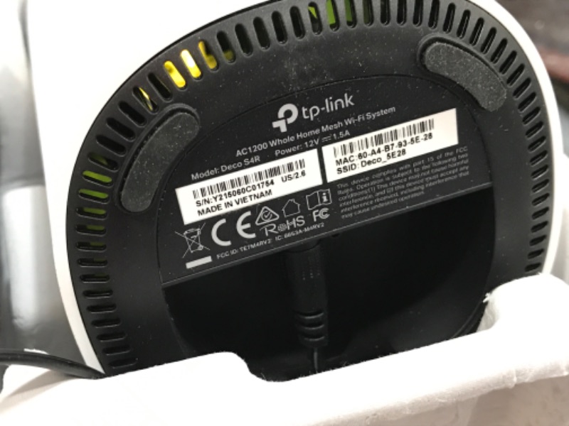 Photo 3 of **TESTED** TP-Link Deco Mesh WiFi System (Deco S4) - up to 5,500 Sq. Ft. Coverage, Replaces WiFi Router and Extender, Gigabit Ports, Works with Alexa, 3-pack
