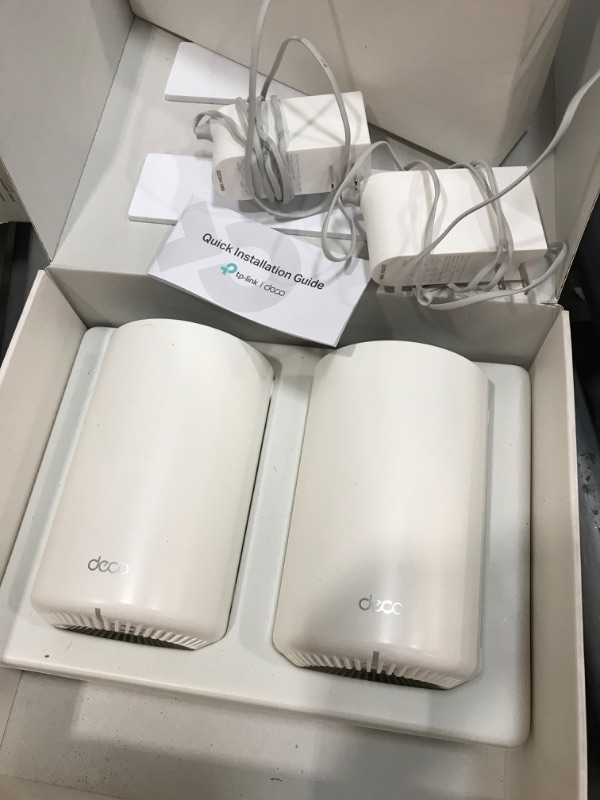 Photo 2 of **TESTED** TP-Link Deco X68 AX3600 Wireless Tri-Band Gigabit Mesh Wi-Fi System (2-Pack)