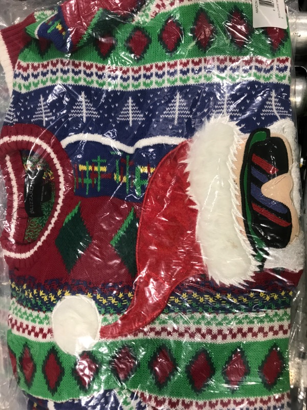 Photo 2 of Blizzard Bay Men's Ugly Christmas Sweater Santa - small
