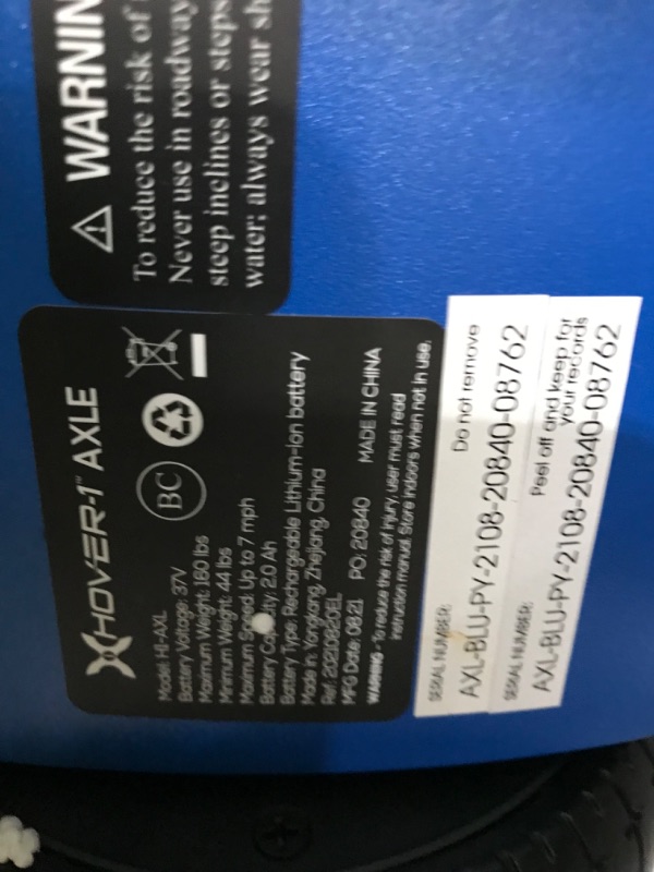 Photo 3 of Hover-1 Axle Hoverboard | 7MPH Top Speed, 3MI Range, LED Headlights & Wheels, Easy to Learn for Kids/Youth
