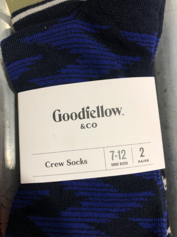 Photo 3 of 6 items 
Men's Seismic Novelty Socks 2pk - Goodfellow & Co Blue 7-12