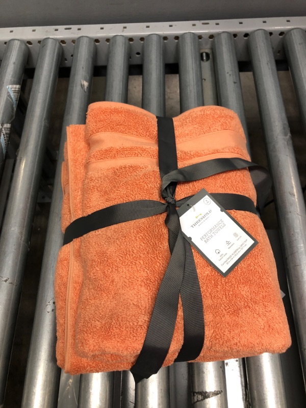 Photo 2 of 2pc Performance Bath Towel Set Coral - Threshold
