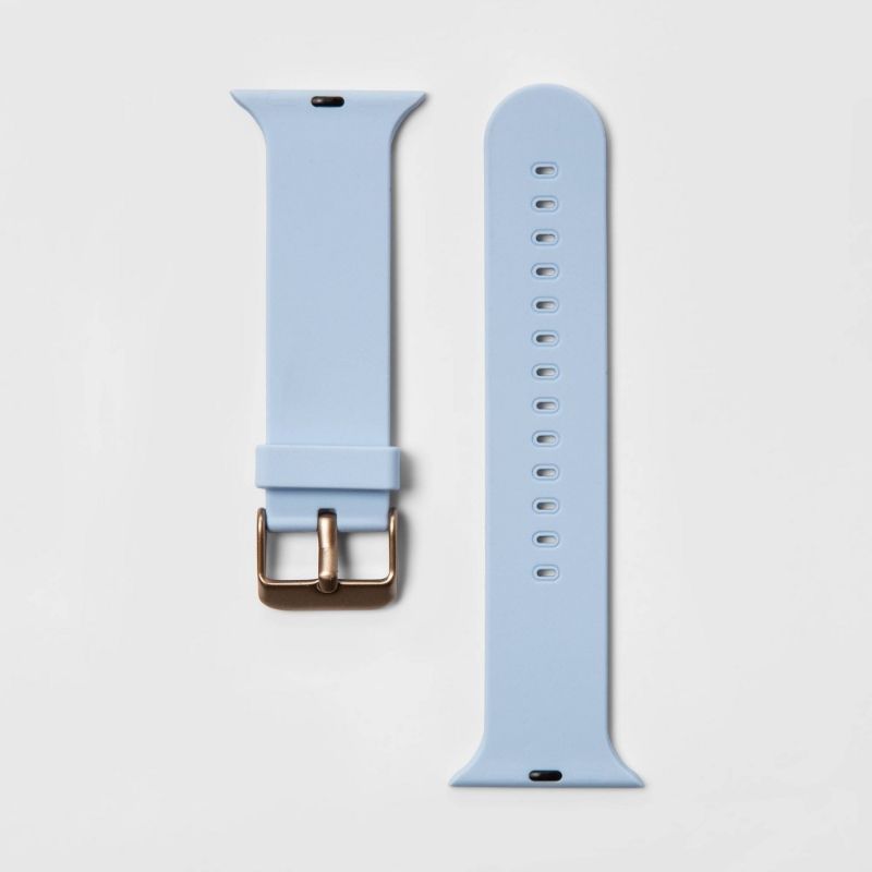 Photo 2 of Heyday 3' Lightning to USB-C Round Cable - Gray AND Heyday Apple Watch Silicone Band 38/40mm - Whimsical Blue