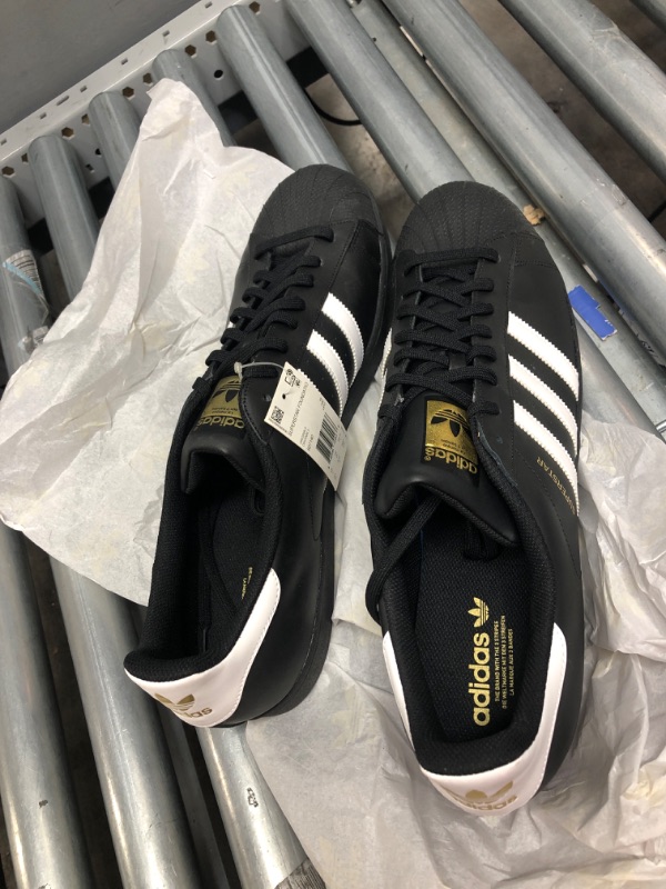 Photo 2 of Adidas Originals Men's Superstar Foundation Sneaker Size: US 20
