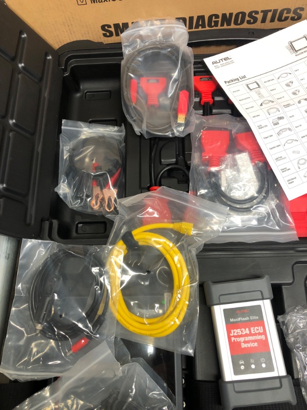 Photo 1 of Autel MaxiCom Smart Diagnostics Model MaxiCom MK908Pro *Missing BENZ-14 Adaptor (Only Sold in Europe) and Chang'an Adaptor*