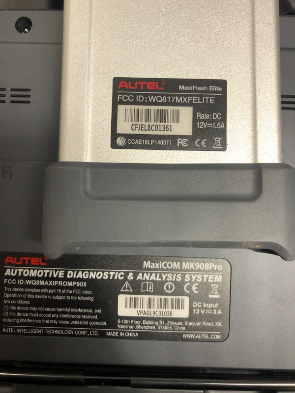 Photo 6 of Autel MaxiCom Smart Diagnostics Model MaxiCom MK908Pro *Missing BENZ-14 Adaptor (Only Sold in Europe) and Chang'an Adaptor*