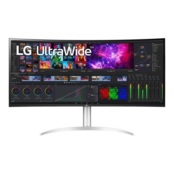 Photo 1 of LG 40WP95C-W 39.7" 21:9 5K2K UltraWide Curved Nano IPS Monitor, Built-In Speakers OB
