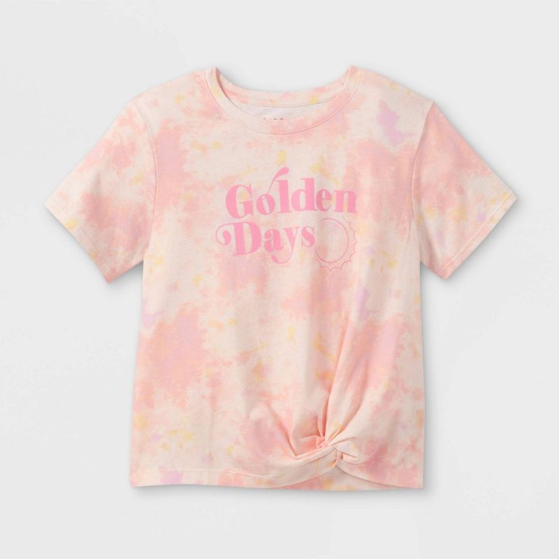 Photo 1 of 2pcks of Girls' Tie-Dye Short Sleeve T-Shirt - Cat & Jack™ // size xs
