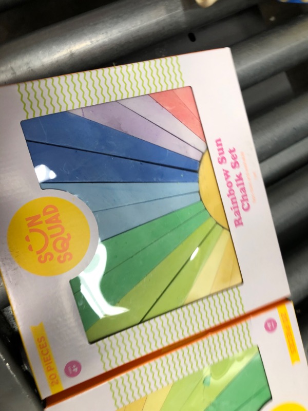 Photo 4 of 2PCKS OF 20pc Sidewalk Rainbow Sun Chalk Set - Sun Squad™

