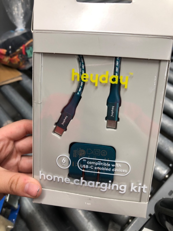 Photo 1 of heyday™ 2-Port USB-A USB-C Wall Charger with 6 USB-C to USB-C Braided Cable

