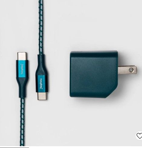 Photo 1 of heyday™ 2-Port USB-A USB-C Wall Charger with 6 USB-C to USB-C Braided Cable

