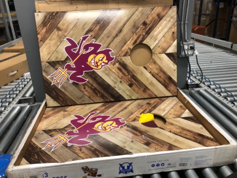 Photo 4 of Arizona State Sun Devils 2' x 3' Cornhole Bag Toss
2 - 24" x 36" Boards 