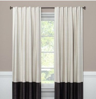 Photo 1 of 1pc Blackout Color Block Window Curtain Panel - Project 62™

