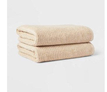 Photo 1 of 4pk Quick Dry Ribbed Bath Towel Set - Threshold™

