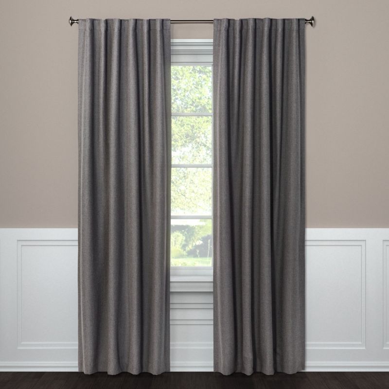 Photo 1 of 108"x50" Aruba Linen Blackout Curtain Panel - Threshold™
