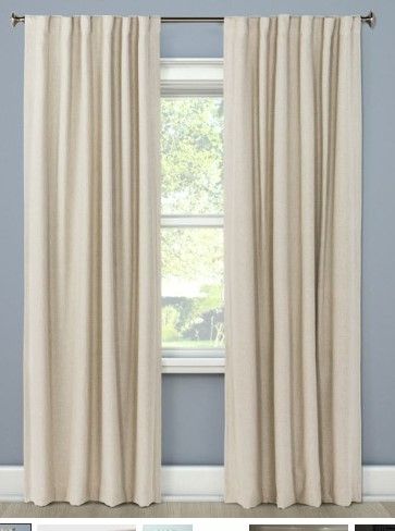 Photo 1 of 1pc Blackout Aruba Linen Window Curtain Panel - Threshold™

