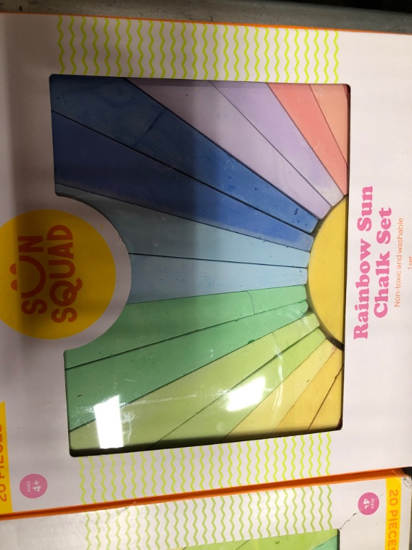 Photo 4 of 2pcks of 20pc Sidewalk Rainbow Sun Chalk Set - Sun Squad
