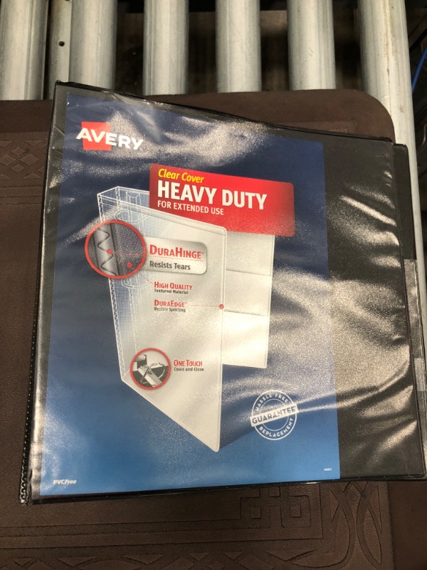 Photo 2 of 3 3 Ring Binder Heavy Duty Black - Avery White
