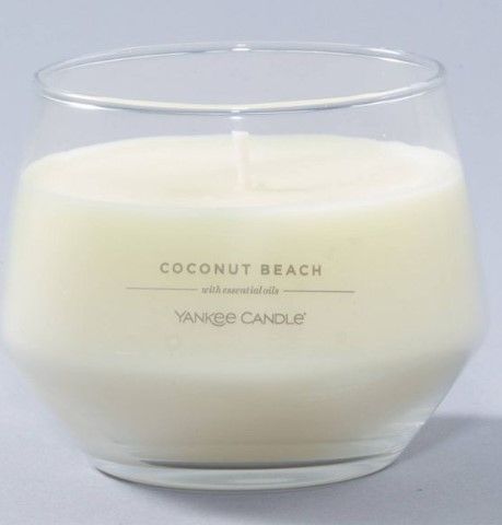 Photo 1 of (X3) 10oz 1-Wick Studio Collection Glass Candle Coconut Beach - Yankee Candle