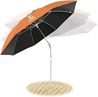 Photo 1 of **SEE NOTES**    AosKe 6.5FT Portable Beach Umbrella  Tilt Pole, Carry Bag, Air Vent,Garden Umbrella with Height Lift Button for Beach and Sports Events and Outdoor activity