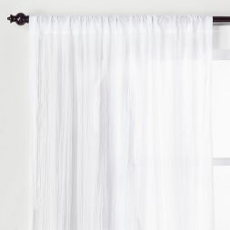 Photo 1 of 1pc Sheer Crushed Window Curtain Panel - Opalhouse™-Size
42"W x 84"L

