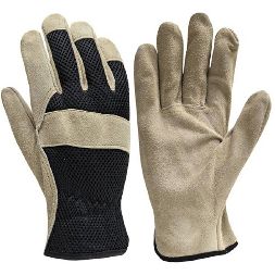 Photo 1 of 2 PACK - LARGE - True Grip Leather Work Glove Brown

