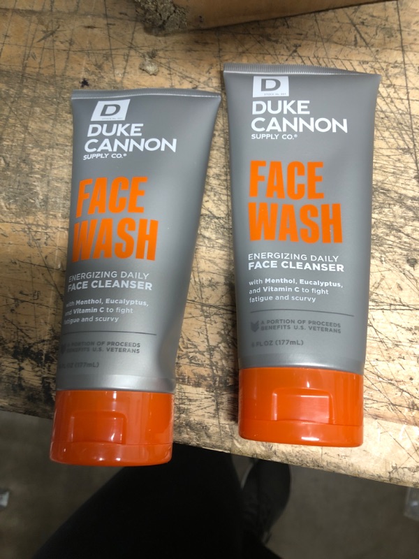 Photo 2 of 2 pack - Duke Cannon Supply Co. Energizing Face Wash - 6 fl oz

