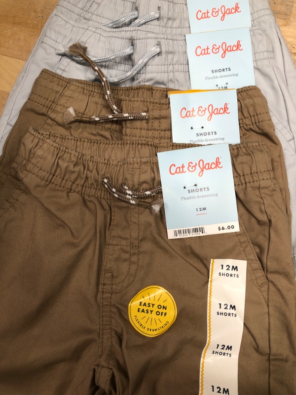 Photo 1 of 4 pack - 12m shorts by cat & jack 