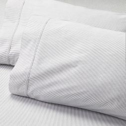 Photo 1 of 2pk Cotton Percale Microstripe Pillowcase Set - Hearth & Hand™ with Magnolia