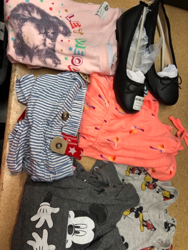 Photo 1 of BUNDLE OF KIDS CLOTHING AND SHOES
SET OF 6 SIZES 3/6M, 3T,SIZE 3 SHOES